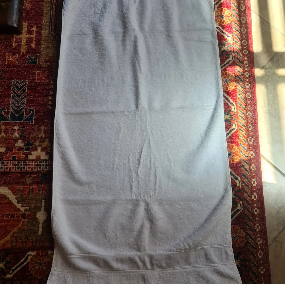 Eguptian Cotton Carrara Oasis Made in Italy White Luxury Plush Towels Set/3